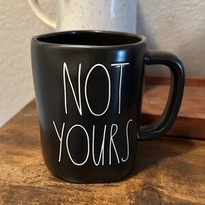 Rae Dunn Black Ceramic Mug - Not Yours